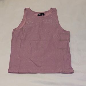 Glittery Pink Tank Top